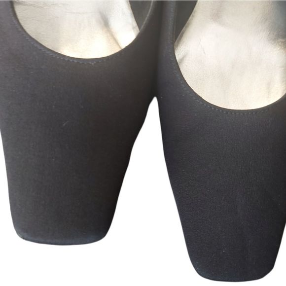 STUART Weitzman Vintage Black Witch Core Square toe Heels 🧙♀️ - Picture 6 of 13